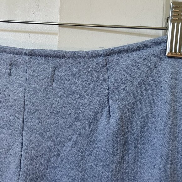 Y2K Angee Pants Womens Blue Floral Cutout High Rise Kick Flare 2000s - Picture 4 of 16